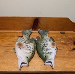 Rivers Edge Fish Flip Flops 10.5 Mens Bass Sandals Novelty